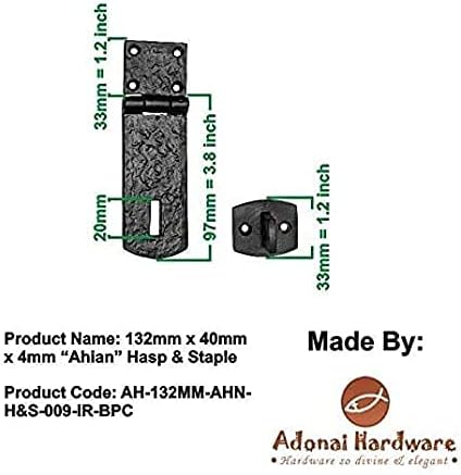 Адонаи хардвер „ахјан“ тешка античка леано железо за заклучување на безбедноста на леано железо и главен дел за гроздобер пирати богатство на