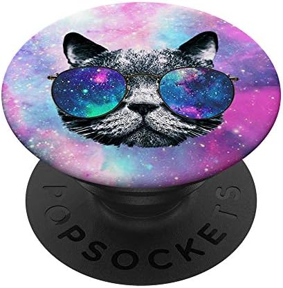 Меки вселенски очила за сонце од мачки ладни пити галаксии мејн коон мачки popsockets popgrip: заменлива зафат за телефони и таблети