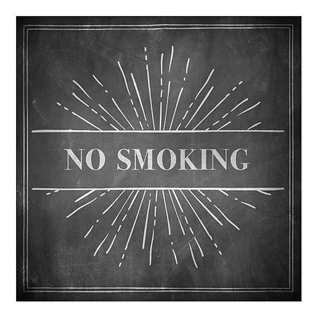 CGSignLab | Не Пушењето-Креда Пукна Прозорец Прицврстување | 8x8