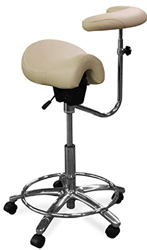Стоматолозите Обединуваат 405-14 Столче За Седло За Стоматолошки Асистент Со Раката На Телото