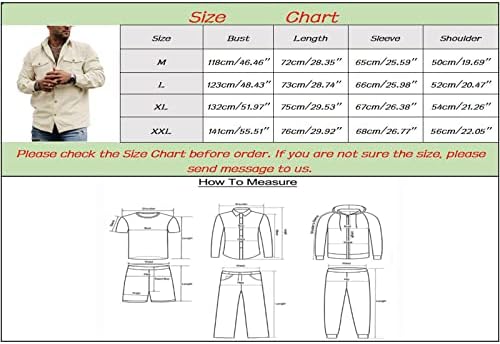 Менс есен мода обичен ретро лапел цврста боја двојно џебови со единечен градите со долги ракави кошула со тенки тенки тенки