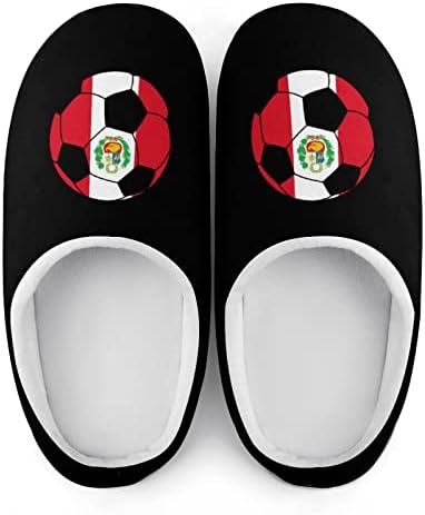 Перу Фудбал Женски Влечки Од Памучна Куќа Лесни Чевли Против Лизгање Гумен Ѓон За Внатрешен/Надворешен