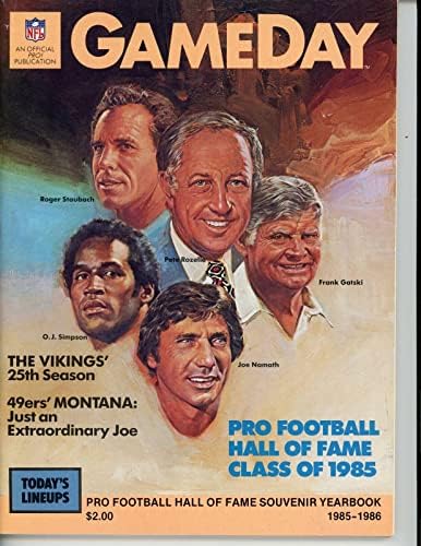 GameDay Class од 1985 Pro Football Hall of Fame Magazine Program 37416 - NFL програми