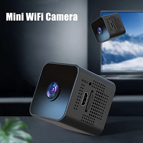 Мини камера Dauerhaft, 1080p HD безжична WiFi камера, паметна камера за откривање на движење за ноќно гледање, магнетна преносна мала камера