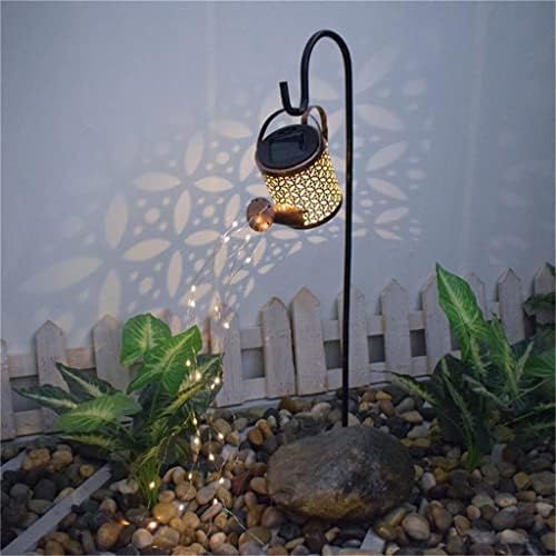 Jkuywx Орнамент ламба градинарски украси на отворено соларно наводнување може градинарска уметност светло декор туш LED жица светла