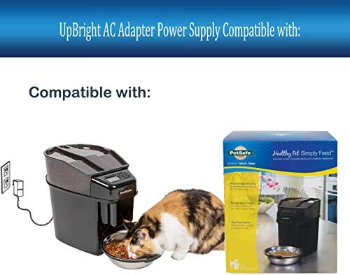Адаптерот за исправен 10V AC/DC компатибилен со PetSafe Healthy Pet едноставно Feed Dog Cat Automatic Fooder PAC00-15478 16023 PFD00-14574