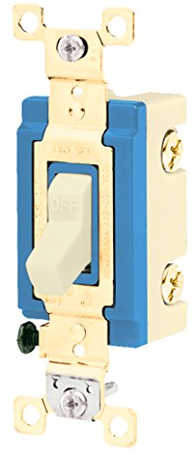 Bryant Electric 4803Blk Troggle Switch, 3-насока, дополнителна оценка за индустриска спецификација на тешки страни, жичен грб