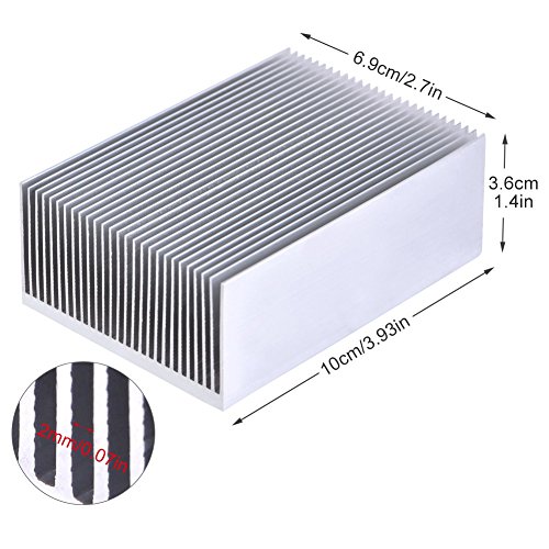 1 парчиња алуминиум за топлина на топлински мијалник за ладење на мијалник за ладење на LED засилувач Транзистор ИЦ модул со висока