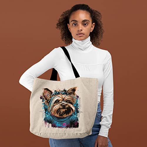 Кул торба за тотална торба за кучиња - симпатична торба за купување - шарена торба за тота