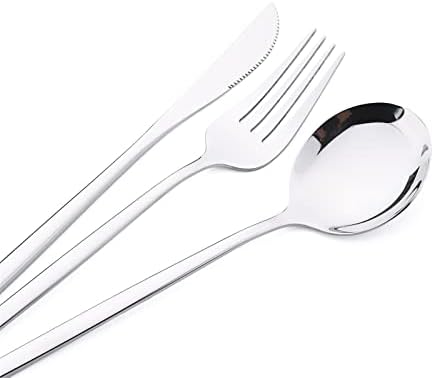 24 -тина западна прибор за јадење со нож за складирање нож вилушка кафе лажица за вечера за вечера од не'рѓосувачки челик кујнски