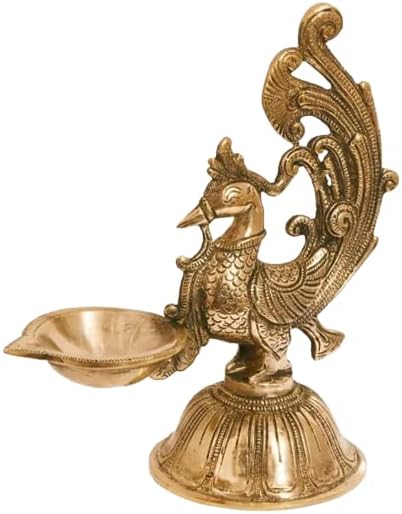 Дизајн на птици од 20 инчи од 20 инчи Diya Deepak за статуа на фигура за дома и канцеларија, 15,43 фунти