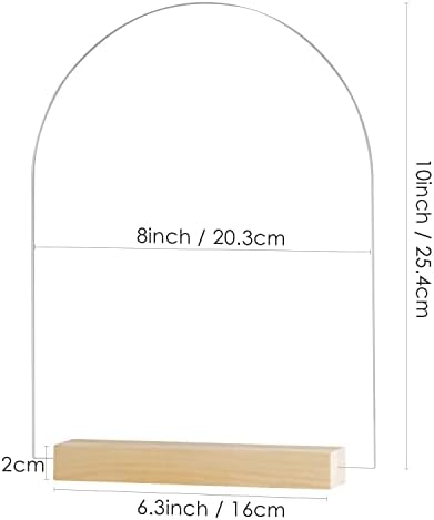 8x10 инчен лак акрилик знак со дрво-6 пакет чисти заоблени акрилни чаршафи со штанд, ACHRIL знак на DIY Arch празно за свадба знак за знак за