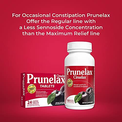Prunelax ciruelax Максимален олеснување природен лаксатив за повремено запек, 24 таблети