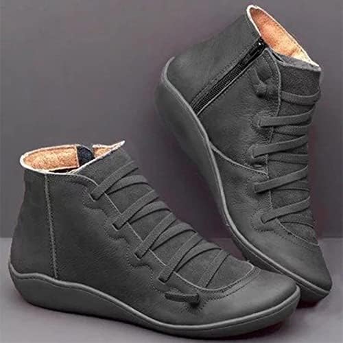 Cootseенски чизми за глуждот Божиќ, сите натпреварувачки чевли, faux кожа чипка, патент-патент, нелизгај платформа за снег