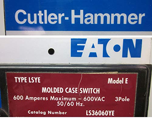 Катлер-Чекан LS36060YE 600A Калапи Случај Прекинувач Тип LSYE L Рамка Eaton 600 Засилувач