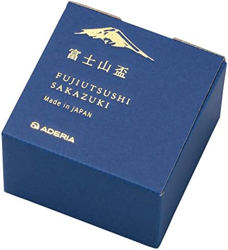 Aderia 9569 Sake Cup, Mt. Fuji, White, 2,8 fl Oz, [Fuji Utsushi Inogui/Ochoko/Sake Glass], направено во Јапонија, доаѓа во кутија