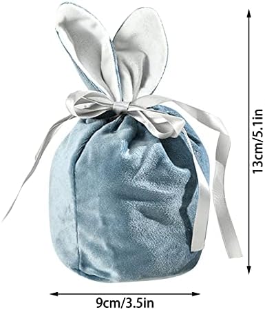 Муизирани торби за велигденски зајаче нејасни торби за подароци за деца дома декорација Велигденски украси Велигденски украси