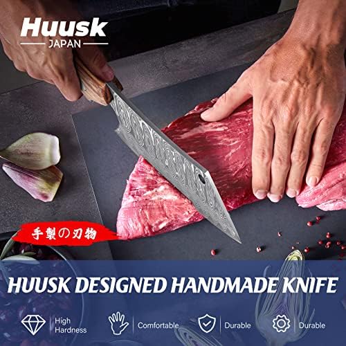 Нож За Нож За Сечење Месо Хуск Со Сноп Обвивка Со Висок Јаглероден Челик Викиншки Нож За Коскење