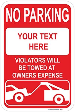 Прилагодено без паркирање, прекршителите ќе бидат влечени на трошок на сопственици на тешка должност, вклучува дупки, 3 метри,