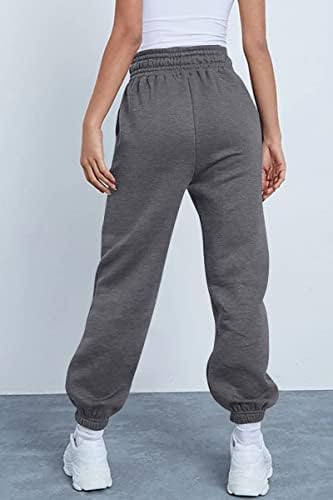 Автоматски автоматски женски високи половини џемпери со џемпери, лажени панталони со лежење, удобни широки нозе на нозе џокери со џебови