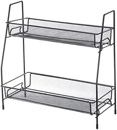 ygqzm 2 нивоата за поставување решетки за повеќе функции за складирање метал кујнски кабинет шкаф за складирање бања за складирање