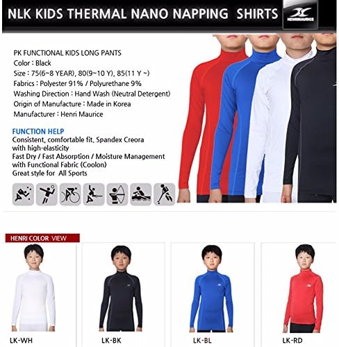 Топлинска долна облека Децата се потсмеваат со кошули со врвови за компресија на врвовите на основните слоеви NLK