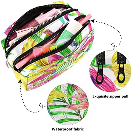 Глафи ​​Тропски фламинго молив кутија со голем капацитет торбичка торбичка торбичка патент преносна козметичка торба