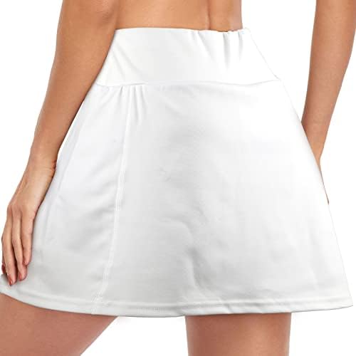 UnitType 3 PCенски жени тениски здолништа Еластичен голф Скортс здолништа за жени фустани со високи половини тенис здолниште со џебови,