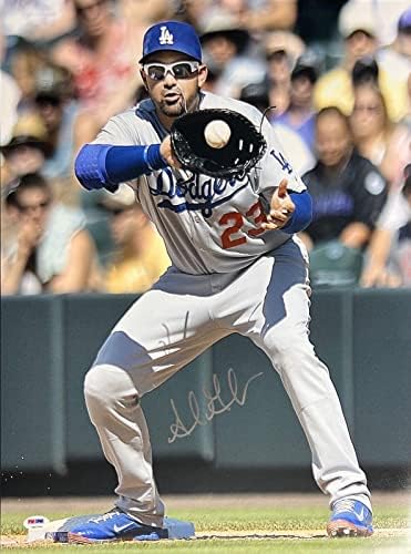 Адријан Гонзалез Лос Анџелес Доџерс потпиша 16x20 Photo PSA 6A53946 - Автограмирани фотографии од MLB
