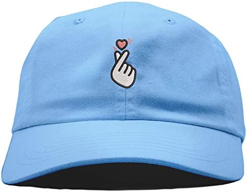 Облека со највисоко ниво KPOP срцев симбол извезен со низок профил мека круна унисекс бејзбол тато капа