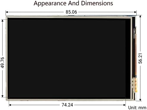 Bicool 3.5 инчен Екран На Допир TFT LCD За Малина Pi 4B/3B+ / 3B/2B/Нула/Нула W/Нула W 480x320 Пиксели XPT2046 Контролер СПИ