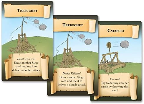 Напад На Замокот Игра Со Карти | Креативна Средновековна Игра За Градење Замоци | Забавна Семејна Игра За Возрасни И Деца | Возраст 6+ / 2-4