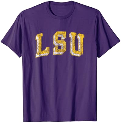 Маица со ретро-виолетова маица на LSU Tigers