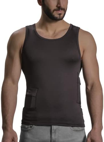 Резервоар за вратот на вратот на вратот за мажи со држач за инсулин пумпа - посебен мобилен телефон кој носи џеб - врвови на резервоарот