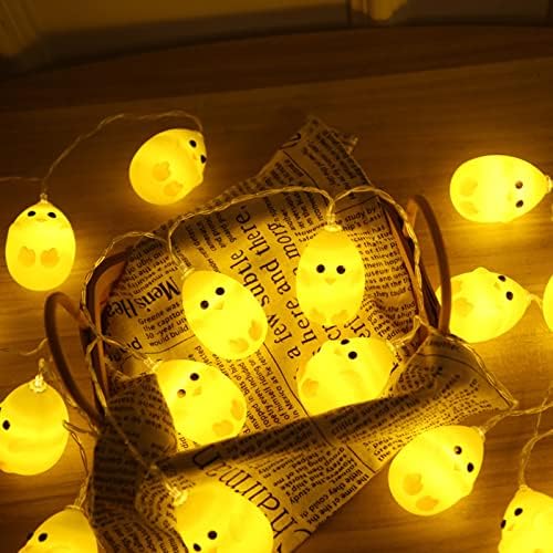 Низа на низа за осветлување на нафта, скршени светла, пилешки LED дневни светла Декорација Велигден Велигденски домашен декор предводени светла