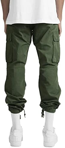 Елс карго панталони за мажи на отворено повеќе џебови истегнуваат товарни панталони права салата за џемпери на отворено работни панталони
