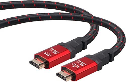 4к HDMI 2.0 Кабел 3 стапки. од Рицгеар. 18 Gbps Ултра Голема Брзина Плетенка Најлон Кабел &засилувач; Злато Конектори-4K@60Hz/UHD/3D/2160p/1080p/лак