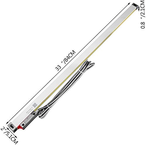 Мофон 1 оска Линеарна скала 700мм со точност 0.0002 Оптичка должина прецизност линеарно алуминиумско тело за мелење на мелење