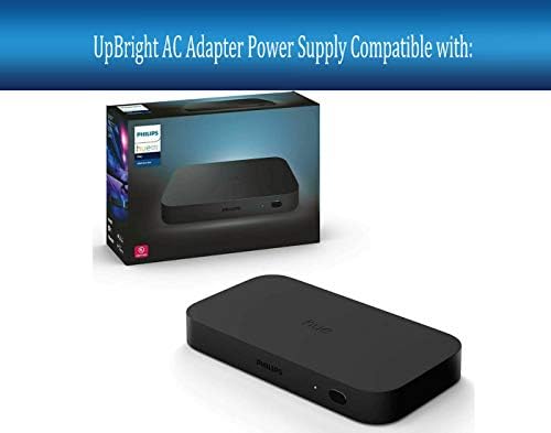 UpBright 24V AC/DC Adapter Compatible with Philips Hue Play HDMI Sync Box 699704803 555227 9290022758 929002275803 Smart Surround Lighting