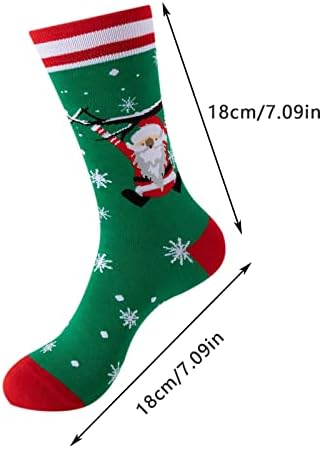 Божиќни печати Божиќни подароци средни чорапи за мажи и жени топли и густи во есенски чорапи за компресија