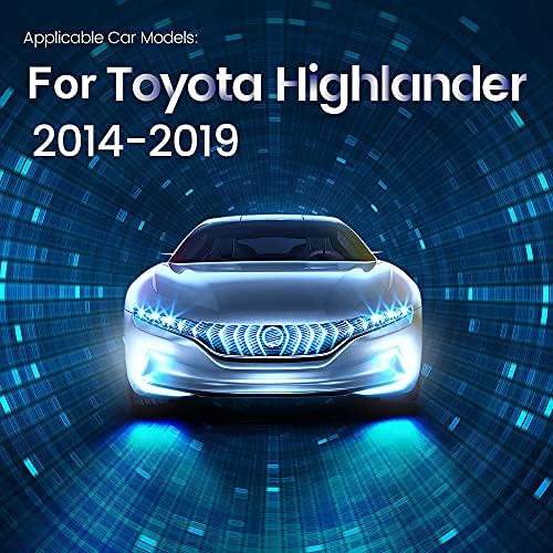 Андроид [2gb+32GB] Автомобил Радио Компатибилен За Toyota Highlander 2014-2019, 10 Инчен Екран На Допир СО GPS/FM/WiFi/USB, Поддршка