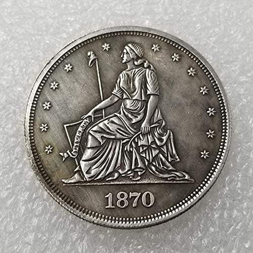 1870 Морган Стари Фалсификувани Комеморативни Монети Големи Американски Стари Монети Нециркулирани Комеморативни Монети Интересна