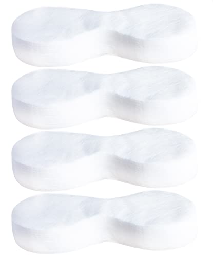 Arcemain 400 листови за еднократна употреба не ткаени хартија за маска за очи, капаци за перници за хартија од памук DIY за задржување на влага за завиткање на SPA, бело, 7,48 x 2