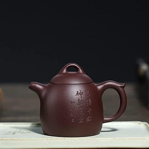 Чајник Чајник чајник 160мл Виолетова Модар Патлиџан Пире Рачно Изработени Пурпурна Глина Чај Тенџере Чин Куан Чајници Чај Сет Чајник