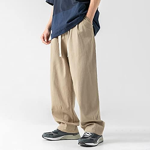 Хатоп џогер панталони за мажи кои работат обични панталони Функционални ветерни ветерници, плетени лабави хеланки, машки обични панталони