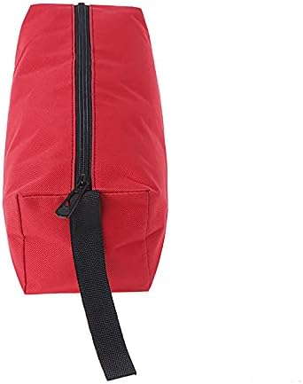 Мала Црвена Торба За Складирање Алатки За Поправка Организатор Оксфорд Ткаенина Мала Торбичка За Алат Со Патент Водоотпорен Држач За Џебни