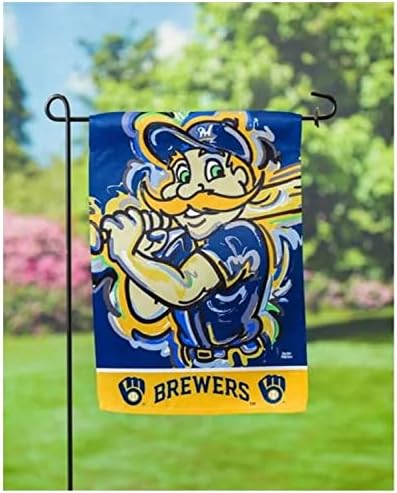Милвоки Бруерс Градина Знаме Банер 2-Странични Премија 13х18 Отворено Куќа Бејзбол