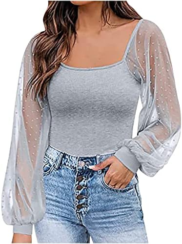Есен лето секси шарена обична блуза тинејџери девојки 2023 долги ракави чипка памучна кошула за бренд бренд за жени RK RK