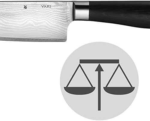 Нож за готвач на WMF, специјален сечила челик 67 слоеви Пака, рачка од дрво, не'рѓосувачки, црна, 37,5 x 9 x 37,5 см