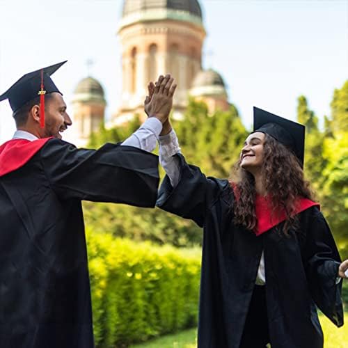10 парчиња матура за дипломирање академски матура капа капа тасел со 2023 златен шарм за 2023 додатоци за дипломирање, за церемонии